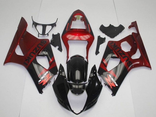 Acquista Carena Moto Suzuki GSXR 1000 2003-2004 - Rosso Nero Lucido