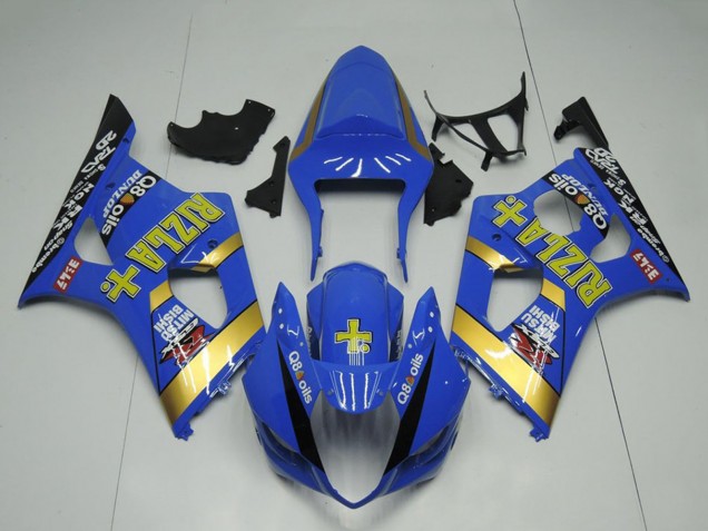 Acquista Carena Moto Suzuki GSXR 1000 2003-2004 - Blu Oro Nero Rizla