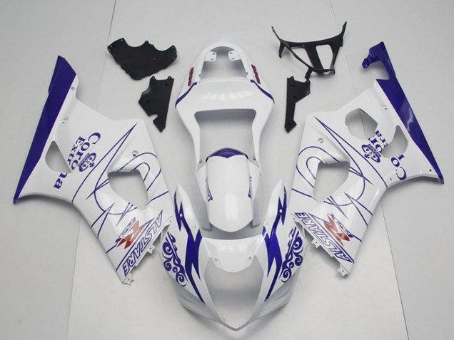 Acquista Carena Moto Suzuki GSXR 1000 2003-2004 - Bianco Blu Corona Alstare