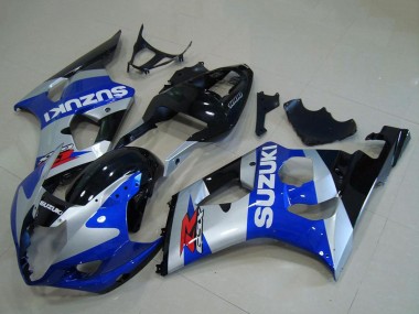 Acquista Carena Moto Suzuki GSXR 1000 2003-2004 - Argento Blu Nero Lucido Rosso