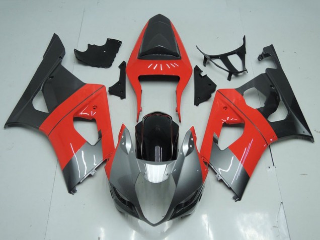 Acquista Carena Moto Suzuki GSXR 1000 2003-2004 - Rosso Argento Nero