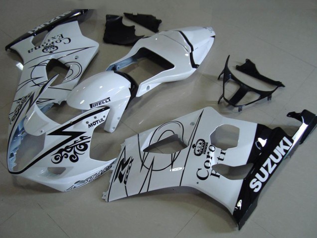 Acquista Carena Moto Suzuki GSXR 1000 2003-2004 - Bianco Nero Corona
