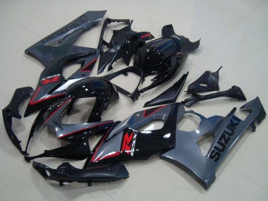 Acquista Carena Moto Suzuki GSXR 1000 2005-2006 - Nero Lucido Nero Opaco Rosso