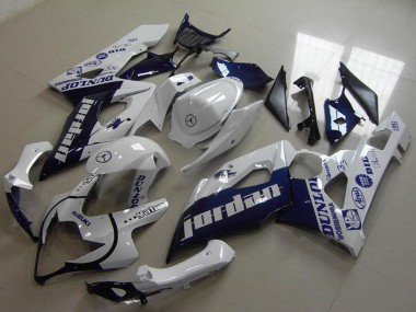 Acquista Carena Moto Suzuki GSXR 1000 2005-2006 - Bianco Blu Scuro Jordan