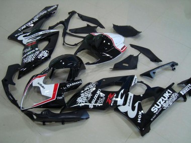 Acquista Carena Moto Suzuki GSXR 1000 2005-2006 - Nero Lucido Bianco Rosso Relentless