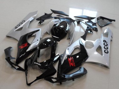 Acquista Kit Carena Moto Suzuki GSXR 1000 2005-2006 - Argento Nero Rosso