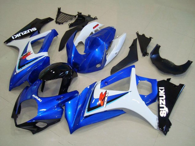Acquista Carena Moto Suzuki GSXR 1000 2007-2008 - Bianco Blu Nero OEM Stile