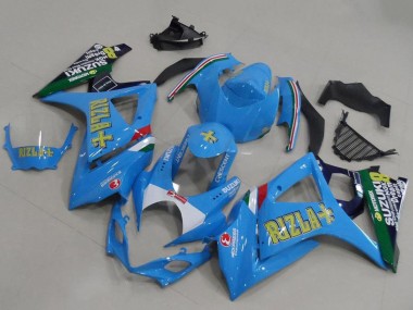 Acquista Carena Moto Suzuki GSXR 1000 2007-2008 - Blu Bianco Giallo Nero Rizla