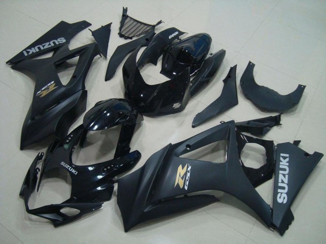 Acquista Carena Moto Suzuki GSXR 1000 2007-2008 - Nero Lucido Nero Opaco Oro OEM Stile