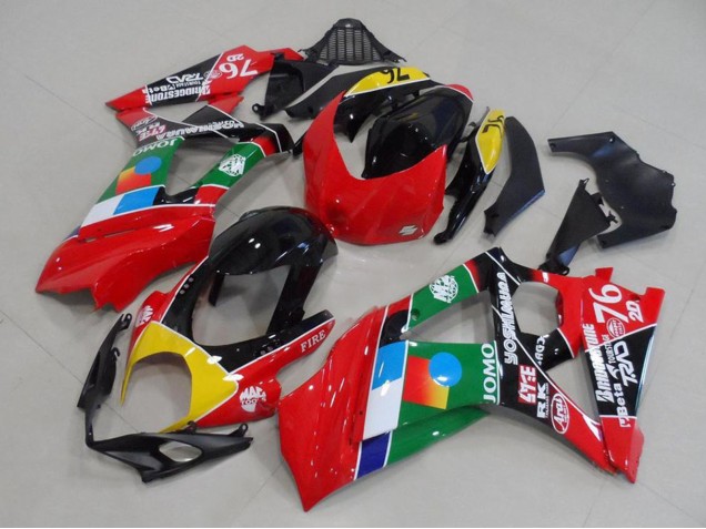 Acquista Carena Moto Suzuki GSXR 1000 2007-2008 - Rosso Giallo Nero Blu Bianco Verde