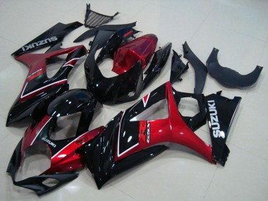 Acquista Carena Moto Suzuki GSXR 1000 2007-2008 - Rosso Nero Lucido