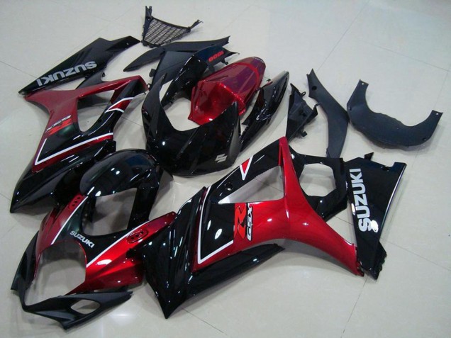 Acquista Carena Moto Suzuki GSXR 1000 2007-2008 - Rosso Nero Lucido