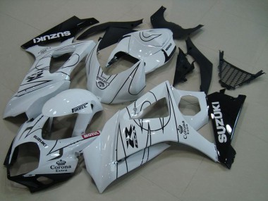 Acquista Carena Moto Suzuki GSXR 1000 2007-2008 - Bianco Nero Corona