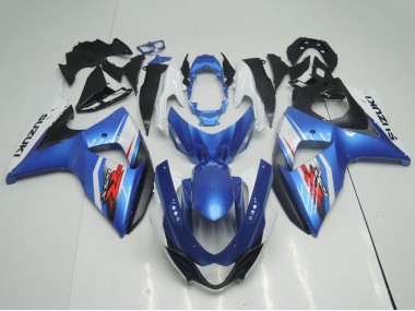 Acquista Carena Moto Suzuki GSXR 1000 2009-2016 - Azzurro Chiaro Blu Bianco Nero OEM Stile