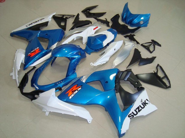 Acquista Carena Moto Suzuki GSXR 1000 2009-2016 - Azzurro Chiaro Bianco Nero OEM Stile