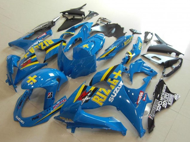 Acquista Carena Moto Suzuki GSXR 1000 2009-2016 - Blu Giallo Rizla Hopper Motul