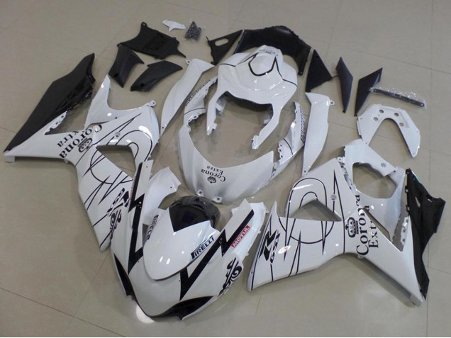 Acquista Carena Moto Suzuki GSXR 1000 2009-2016 - Bianco Nero Corona Corsa