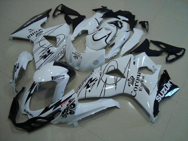 Acquista Carena Moto Suzuki GSXR 1000 2009-2016 - Bianco Nero Corona