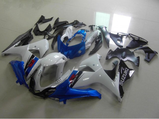 Acquista Carena Moto Suzuki GSXR 1000 2009-2016 - Bianco Blu Nero OEM Stile