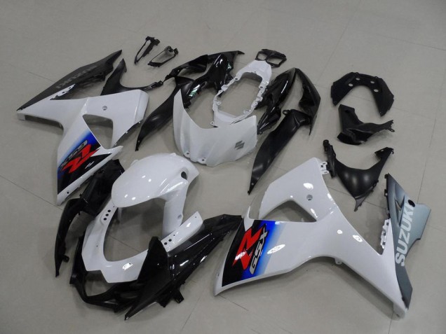 Acquista Carena Moto Suzuki GSXR 1000 2009-2016 - Bianco Blu Argento Nero