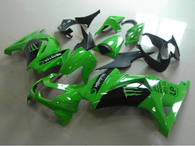 Acquista Carena Moto Kawasaki ZX250R 2008-2012 - Verde Nero Lucido Mostro