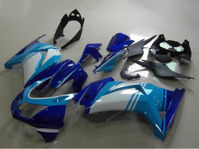 Acquista Carena Moto Kawasaki ZX250R 2008-2012 - Azzurro Chiaro Bianco Blu Scuro