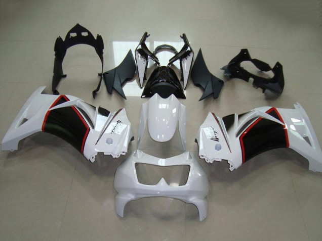 Acquista Carena Moto Kawasaki ZX250R 2008-2012 - Bianco Rosso Nero Lucido