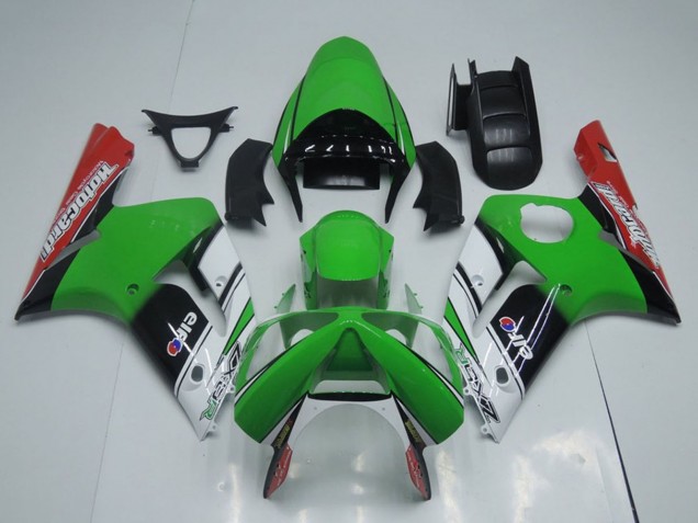 Acquista Carena Moto Kawasaki ZX6R 2003-2004 - Verde Bianco Nero Rosso Motocard