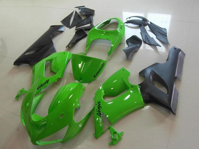 Acquista Carena Moto Kawasaki ZX6R 2005-2006 - Verde Nero Opaco