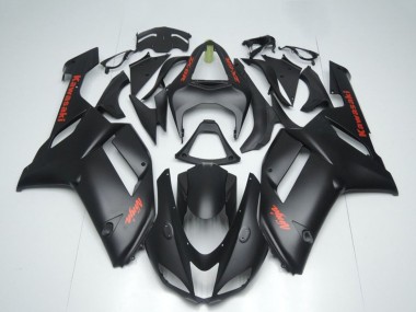 Acquista Carena Moto Kawasaki ZX6R 2007-2008 - Nero Opaco Rosso Sticker