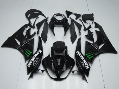 Acquista Carena Moto Kawasaki ZX6R 2009-2012 - Nero Lucido Verde Mostro