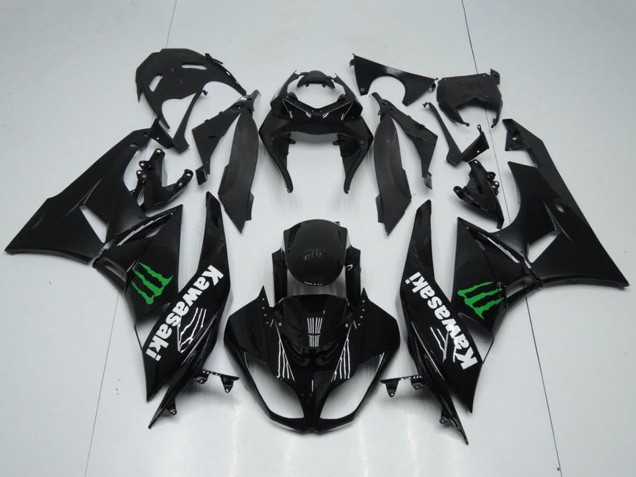 Acquista Carena Moto Kawasaki ZX6R 2009-2012 - Nero Lucido Verde Mostro
