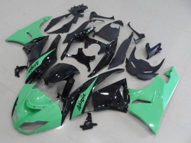 Acquista Carena Moto Kawasaki ZX6R 2009-2012 - Verde Chiaro Nero Lucido