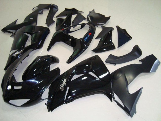 Acquista Carena Moto Kawasaki ZX10R 2006-2007 - Nero Lucido Nero Opaco Bianco Ninja
