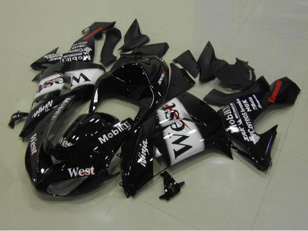 Acquista Carena Moto Kawasaki ZX10R 2006-2007 - Nero Lucido Bianco West Rosso