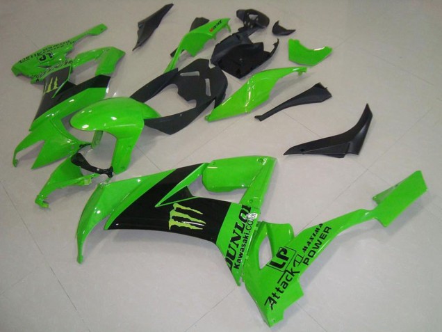 Acquista Carena Moto Kawasaki ZX10R 2008-2010 - Verde Nero Mostro Dunlop
