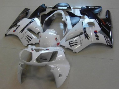 Acquista Carena Moto Kawasaki ZX12R 2002-2006 - Bianco Nero Lucido Mostro
