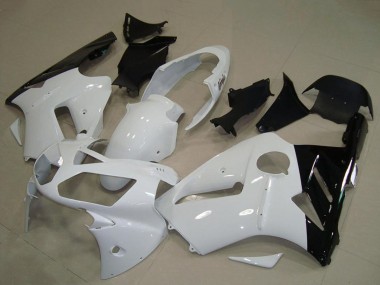 Acquista Carena Moto Kawasaki ZX12R 2002-2006 - Bianco Nero Lucido