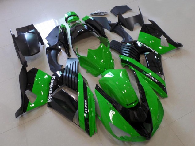 Acquista Carena Moto Kawasaki ZX14R ZZR1400 2006-2011 - Verde Nero Lucido