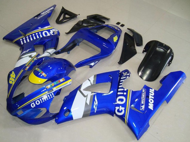 Acquista Carena Moto Yamaha YZF R1 2000-2001 - Blu Bianco Giallo Motul 46