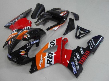 Acquista Carena Moto Yamaha YZF R1 2000-2001 - Arancia Bianco Rosso Nero Repsol