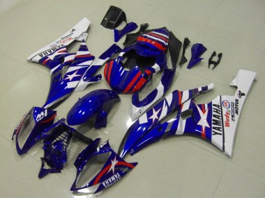 Acquista Carena Moto Yamaha YZF R6 2006-2007 - Bianco Blu Rosso Motul Michelin