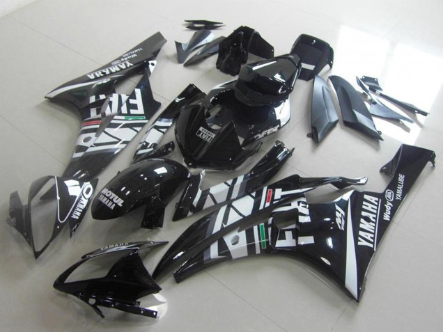 Acquista Carena Moto Yamaha YZF R6 2006-2007 - Bianco Nero Lucido Verde Rosso Fiat Yamalube Motul