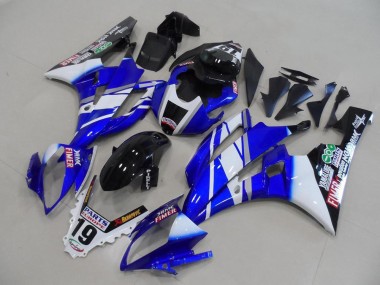 Acquista Carena Moto Yamaha YZF R6 2006-2007 - Bianco Blu Nero Lucido Fimer Yamalube