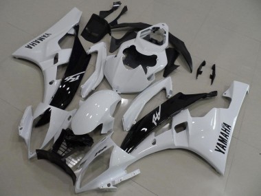 Acquista Carena Moto Yamaha YZF R6 2006-2007 - Bianco Nero Lucido