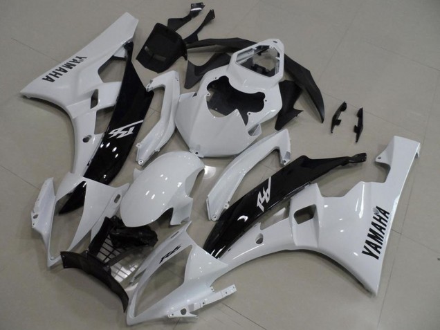 Acquista Carena Moto Yamaha YZF R6 2006-2007 - Bianco Nero Lucido