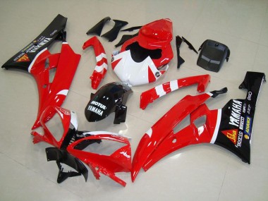 Acquista Carena Moto Yamaha YZF R6 2006-2007 - Rosso Bianco Nero Lucido Motul