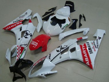 Acquista Carena Moto Yamaha YZF R6 2006-2007 - Bianco Rosso Motul Michelin Abarth