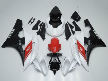 Acquista Carena Moto Yamaha YZF R6 2006-2007 - Bianco Rosso Nero Opaco
