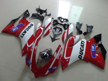 Acquista Carena Moto Ducati 1199 2011-2014 - Bianco Rosso Tim